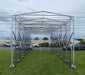 Concertina Cricket Cage with high-quality black netting, foldable, portable or semi-permanent