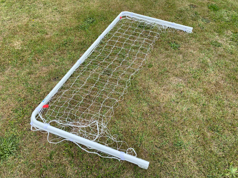 Folding Steel Goal 2m x 1m Football Goal folded flat